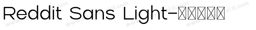 Reddit Sans Light字体转换